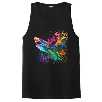 Shark Beach Lover Ocean Animal Novelty PosiCharge Competitor Tank