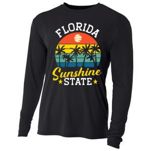 Summer Beach Lover Florida Sunshine State Cooling Performance Long Sleeve Crew