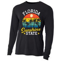 Summer Beach Lover Florida Sunshine State Cooling Performance Long Sleeve Crew