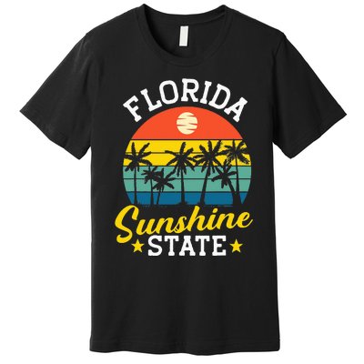 Summer Beach Lover Florida Sunshine State Premium T-Shirt