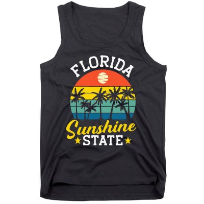 Summer Beach Lover Florida Sunshine State Tank Top