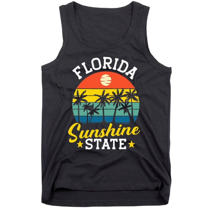 Summer Beach Lover Florida Sunshine State Tank Top