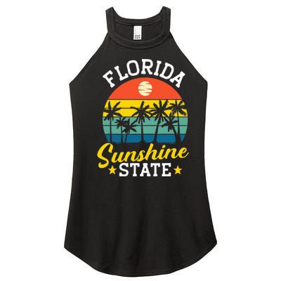 Summer Beach Lover Florida Sunshine State Women’s Perfect Tri Rocker Tank