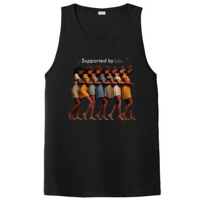 Supported By Love Funny Leaning Lean Together PosiCharge Competitor Tank