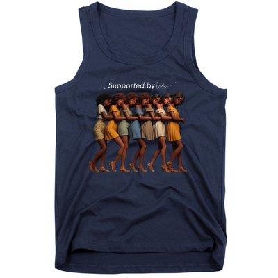 Supported By Love Funny Leaning Lean Together Tank Top