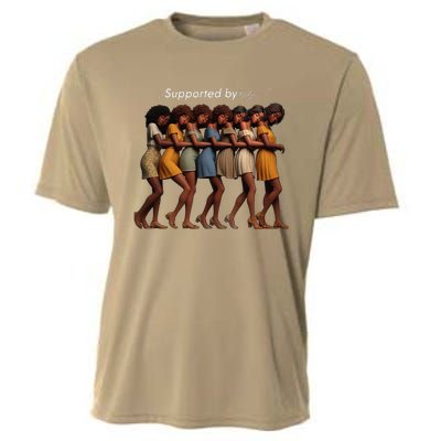 Supported By Love Funny Leaning Lean Together Cooling Performance Crew T-Shirt