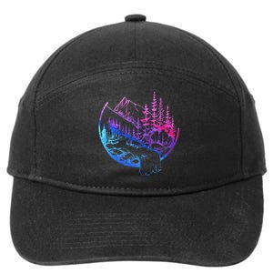 Subtle Bisexual Landscape Bisexuality Bi Ally Lgbt Pride 7-Panel Snapback Hat