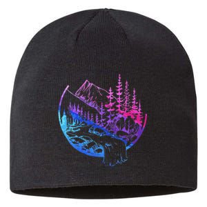 Subtle Bisexual Landscape Bisexuality Bi Ally Lgbt Pride Sustainable Beanie