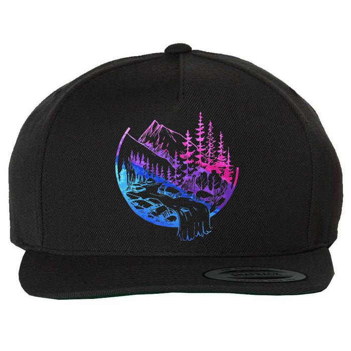 Subtle Bisexual Landscape Bisexuality Bi Ally Lgbt Pride Wool Snapback Cap