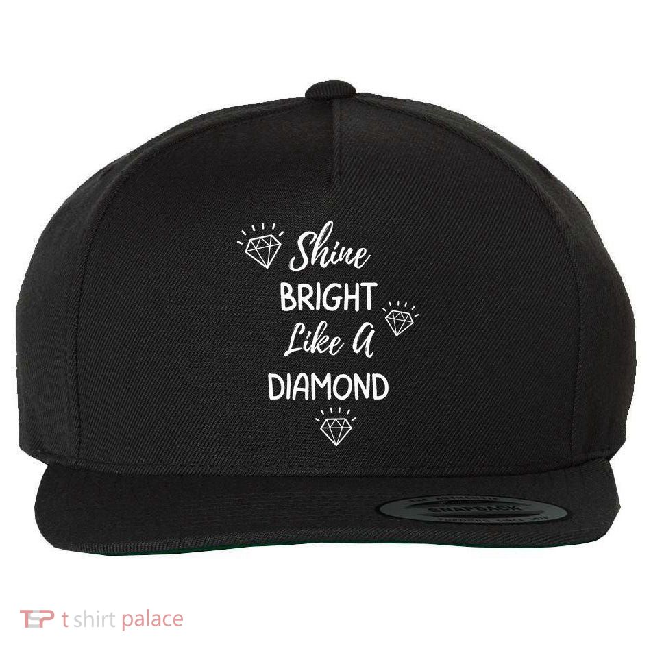 Shine Bright Like A Diamond Wool Snapback Cap