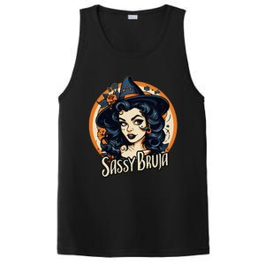 Sassy Bruja Latina Mexican Halloween Witch Women PosiCharge Competitor Tank