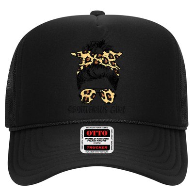 Sagittarius Birthday Leopard Bandana Glasses Zodiac Gift Trucker Hat