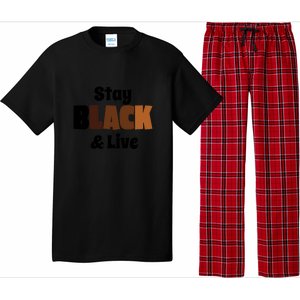 Stay Black & Live For Black History Month Juneteenth Gift African Pride Pajama Set