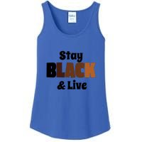 Stay Black & Live For Black History Month Juneteenth Gift African Pride Ladies Essential Tank