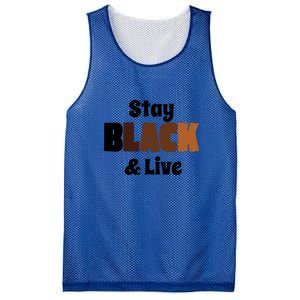 Stay Black & Live For Black History Month Juneteenth Gift African Pride Mesh Reversible Basketball Jersey Tank