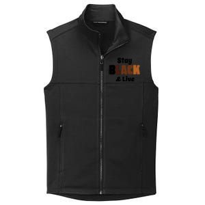 Stay Black & Live For Black History Month Juneteenth Gift African Pride Collective Smooth Fleece Vest