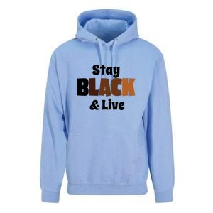 Stay Black & Live For Black History Month Juneteenth Gift African Pride Unisex Surf Hoodie