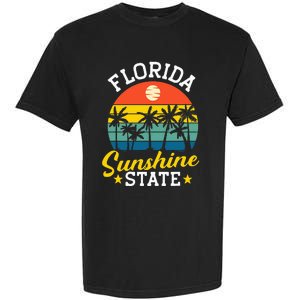 Summer Beach Lover Florida Sunshine State Garment-Dyed Heavyweight T-Shirt