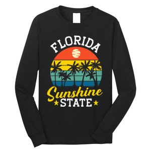 Summer Beach Lover Florida Sunshine State Long Sleeve Shirt