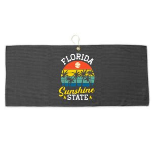 Summer Beach Lover Florida Sunshine State Large Microfiber Waffle Golf Towel