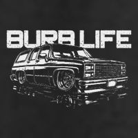 Squarebody Burb Life Truck Squarebody Suburban 7 Panel Mesh Trucker Snapback Hat