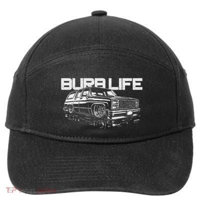 Squarebody Burb Life Truck Squarebody Suburban 7-Panel Snapback Hat