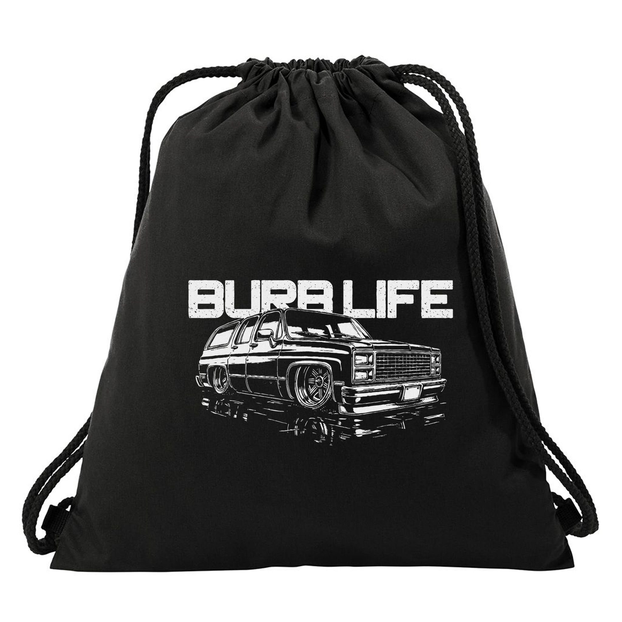 Squarebody Burb Life Truck Squarebody Suburban Drawstring Bag