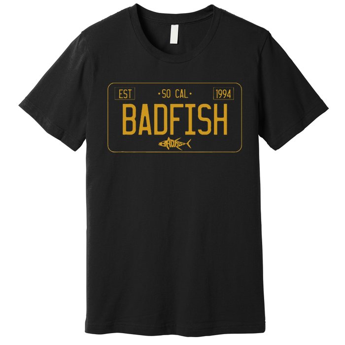 Socal Badfish License Plate Premium T-Shirt