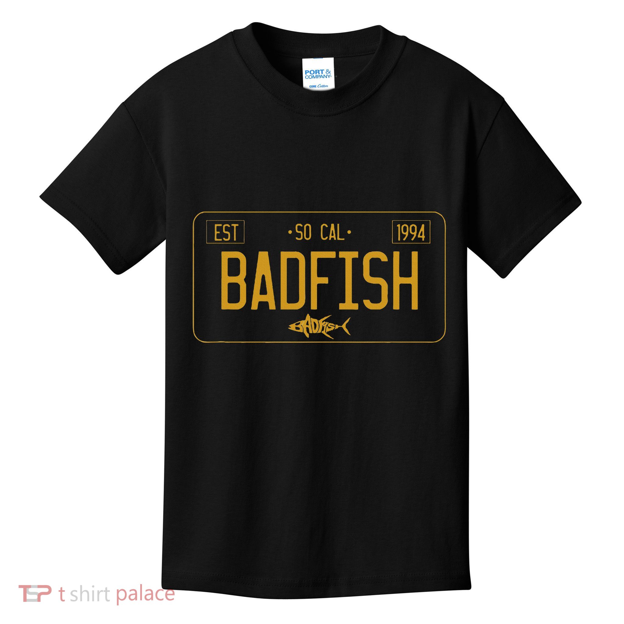Socal Badfish License Plate Kids T-Shirt