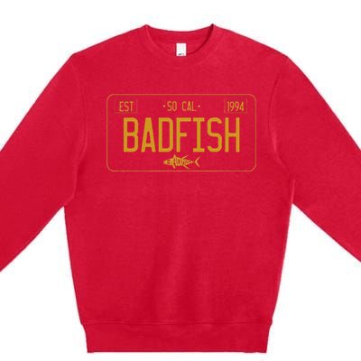 Socal Badfish License Plate Premium Crewneck Sweatshirt