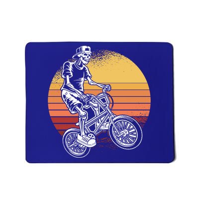 Skeleton Biking Lazy Halloween Costume Retro Bicycle Cute Gift Mousepad