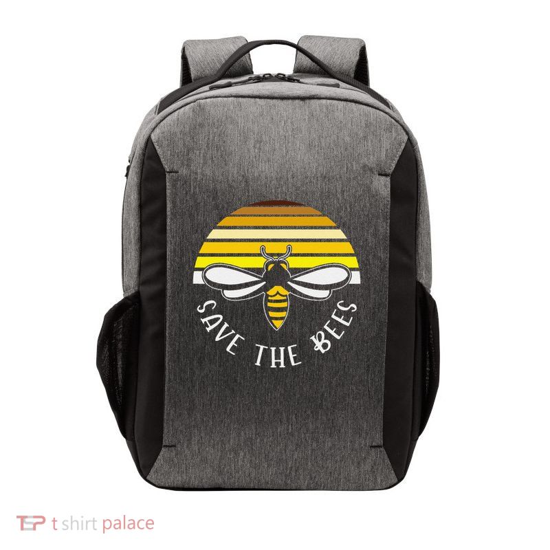 Save Bees local honey Earth Day Rescue Animals women Vector Backpack