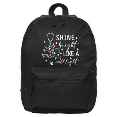  Shine Bright Like A Call Light Christmas Gift For Nurse 16 in Basic Backpack
