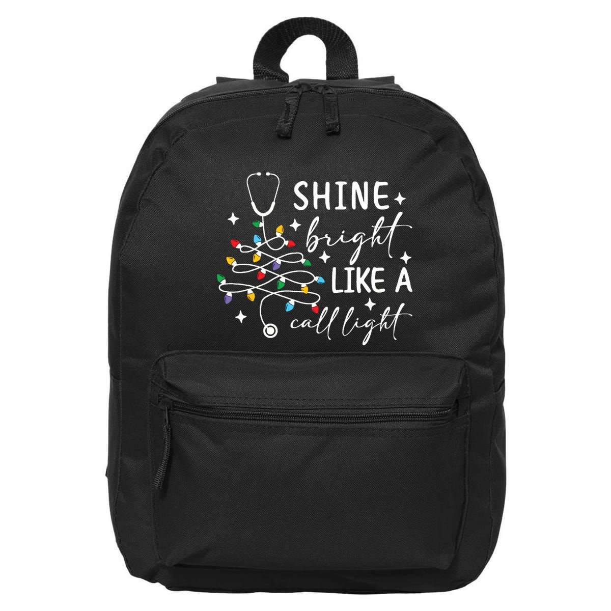  Shine Bright Like A Call Light Christmas Gift For Nurse 16 in Basic Backpack