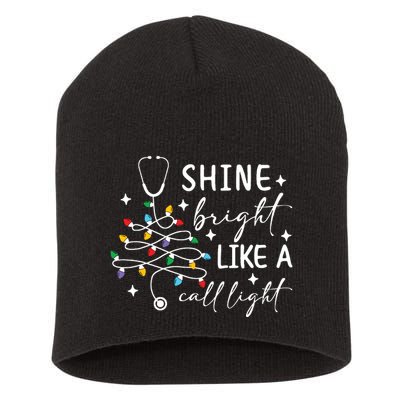  Shine Bright Like A Call Light Christmas Gift For Nurse Short Acrylic Beanie