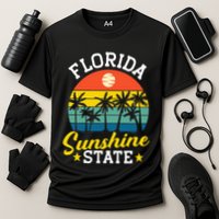 Summer Beach Lover Florida Sunshine State Cooling Performance Crew T-Shirt