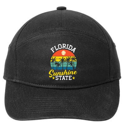 Summer Beach Lover Florida Sunshine State 7-Panel Snapback Hat