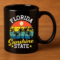 Summer Beach Lover Florida Sunshine State 11oz C Handle Ceramic Mug