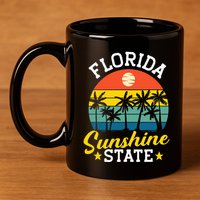 Summer Beach Lover Florida Sunshine State 11oz C Handle Ceramic Mug