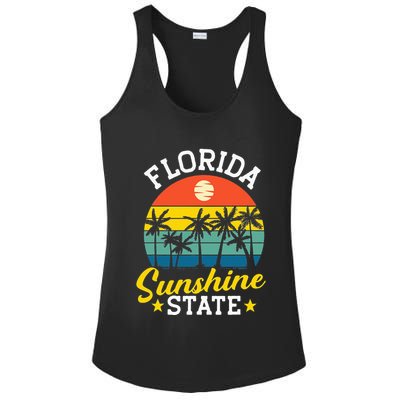 Summer Beach Lover Florida Sunshine State Ladies PosiCharge Competitor Racerback Tank