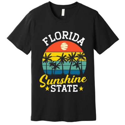 Summer Beach Lover Florida Sunshine State Premium T-Shirt