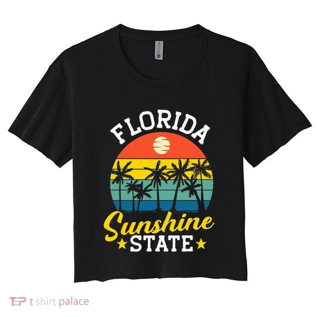 Summer Beach Lover Florida Sunshine State Crop Top
