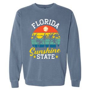 Summer Beach Lover Florida Sunshine State Garment-Dyed Sweatshirt