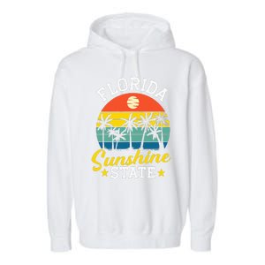 Summer Beach Lover Florida Sunshine State Garment-Dyed Fleece Hoodie