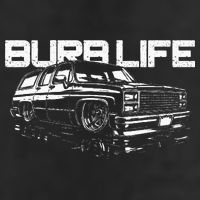 Squarebody Burb Life Truck Squarebody Suburban 7 Panel Mesh Trucker Snapback Hat