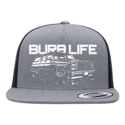 Squarebody Burb Life Truck Squarebody Suburban Flat Bill Trucker Hat