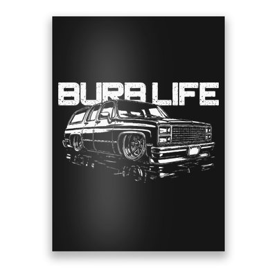 Squarebody Burb Life Truck Squarebody Suburban Poster