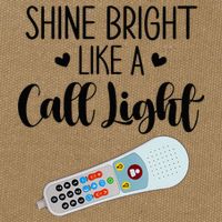 Shines Bright Like Call Light Funny Nurse Aide ER ICU Nurse Cotton Canvas Backpack