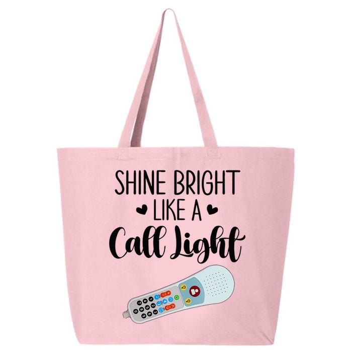 Shines Bright Like Call Light Funny Nurse Aide ER ICU Nurse 25L Jumbo Tote