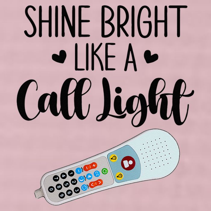 Shines Bright Like Call Light Funny Nurse Aide ER ICU Nurse 25L Jumbo Tote